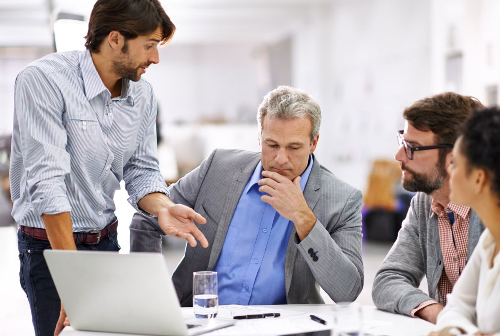 Feature interviews with employees from top companies